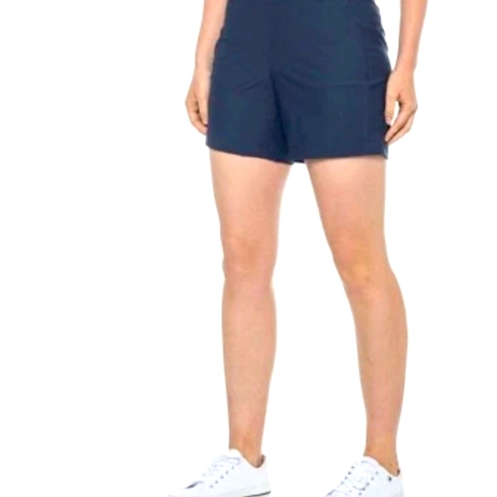 Spanx Sunshine Shorts Navy Blue Pull On Stretchy  High Rise Size XL